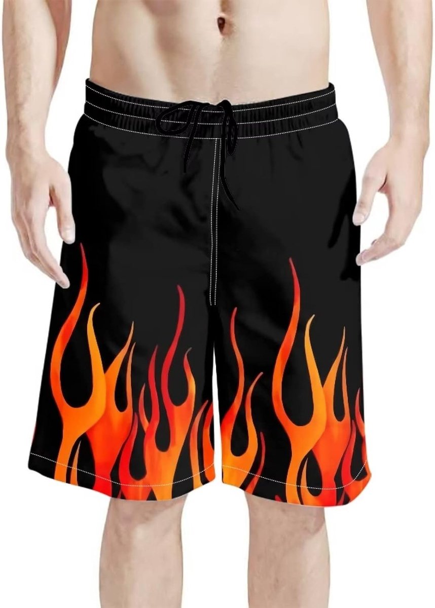 Shorts voor heren, sneldrogend, ademend, met zak, strandlounge-shorts