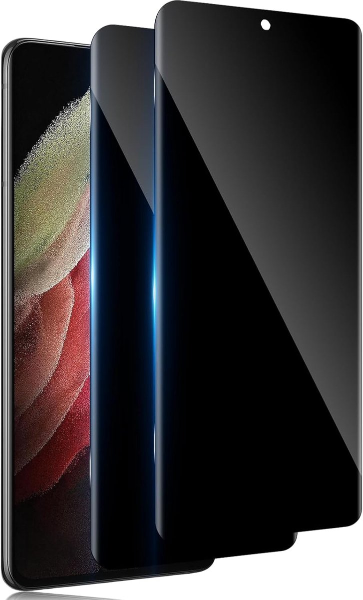 Protector voor Samsung Galaxy S21 Ultra Privacy, 2 stuks Guard 9H Filter Glas, Volledige Film gehard glas onbreekbaar, anti-verblinding Antispy