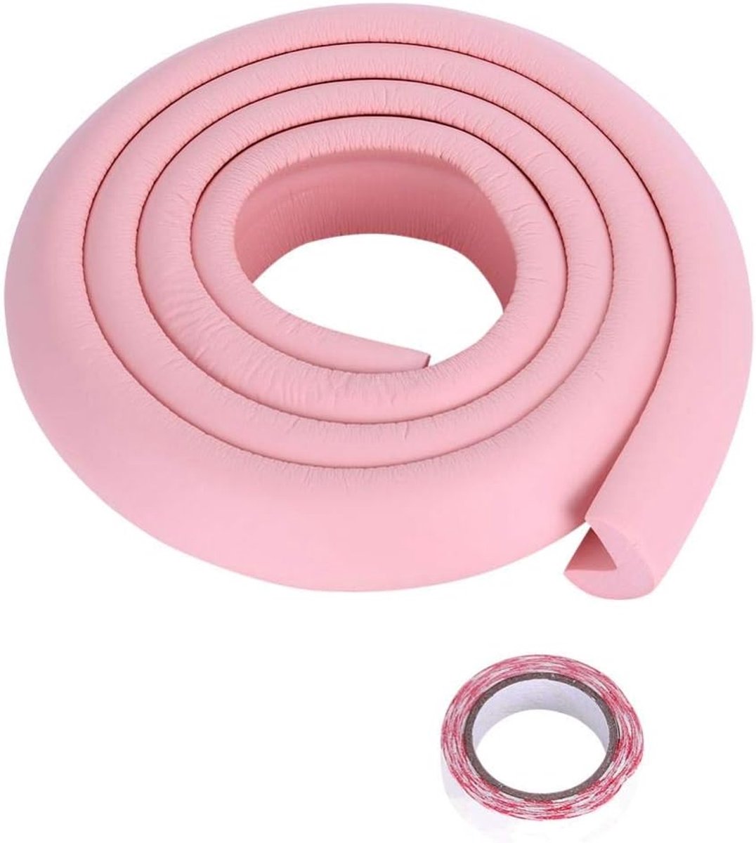 2 M Rubber Hoek Beschermingen Kids Edge Beschermers Veiligheid Meubilair Bumper Strip Tafelrand Hoek Beschermer roze