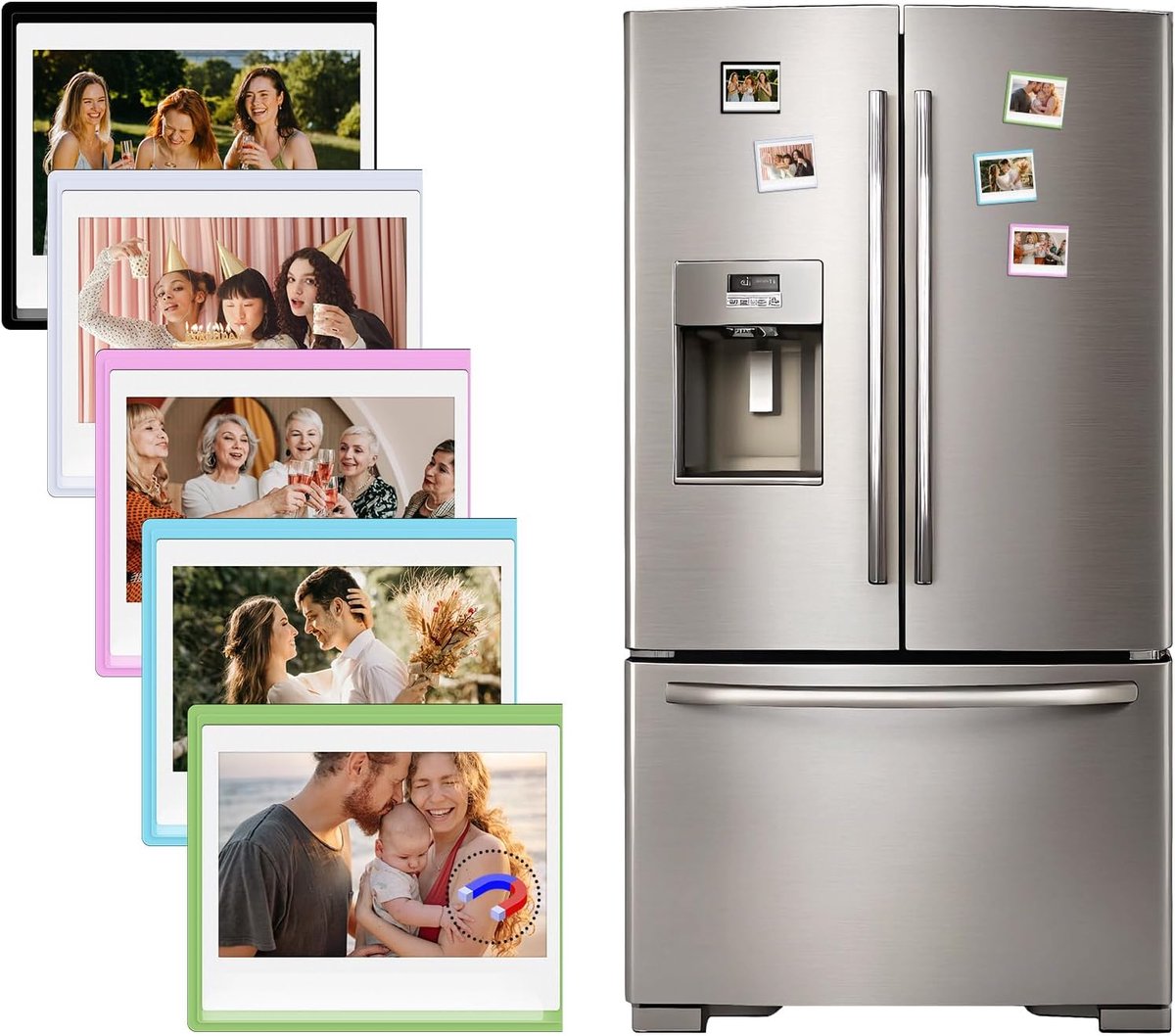 Lijsten voor Instax Wide Film en Polaroid Foto 3,5 x 4,2 inch Koelkast Display Past