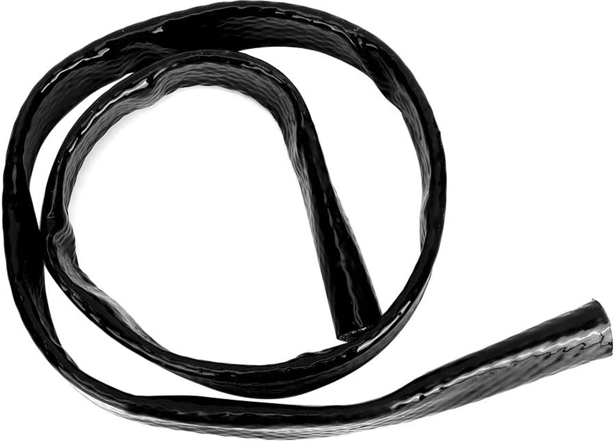 Afgeschermde , Glasvezel Hitte brandmof , Mouw met Siliconencoating , Vuurthermopantser voor Slangleiding en Elektrische Bedrading 1m/3 . 3ft 19mm/0 . 7in