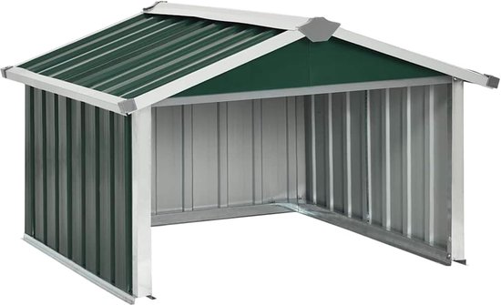 Schuur voor grasmaaiers, garage voor robot, grasmaaier, robot, grasmaaier, verzinkt, groen, 92 x 97 x 63 cm — afbeelding 2