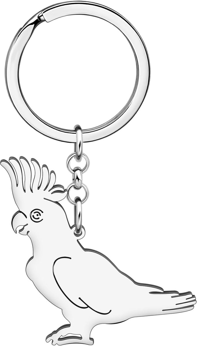 Vogel Papegaai Sleutelhanger ara Kaketoe Sleutelhanger Papegaai Geschenken voor Vrouwen Meisjes Portemonnee Auto Sleutelhanger