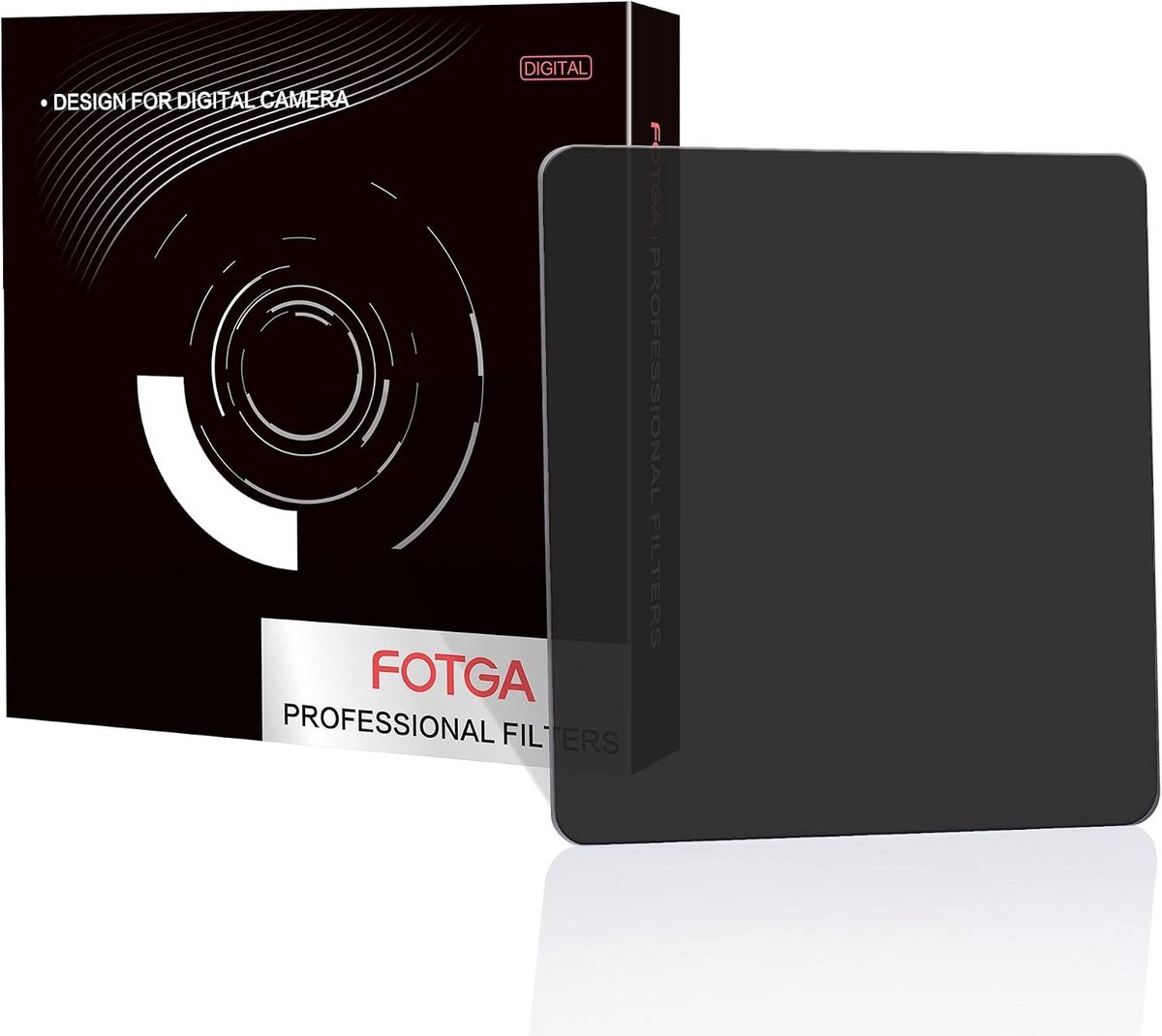 4x4''/100 x 100mm Neutraal Density Filters - 0.9 Glas Filter met 3 Stops, Dubbelzijdige MRC Coating, Waterdicht en Antireflectie voor Matte Box en Lensfilter Trays