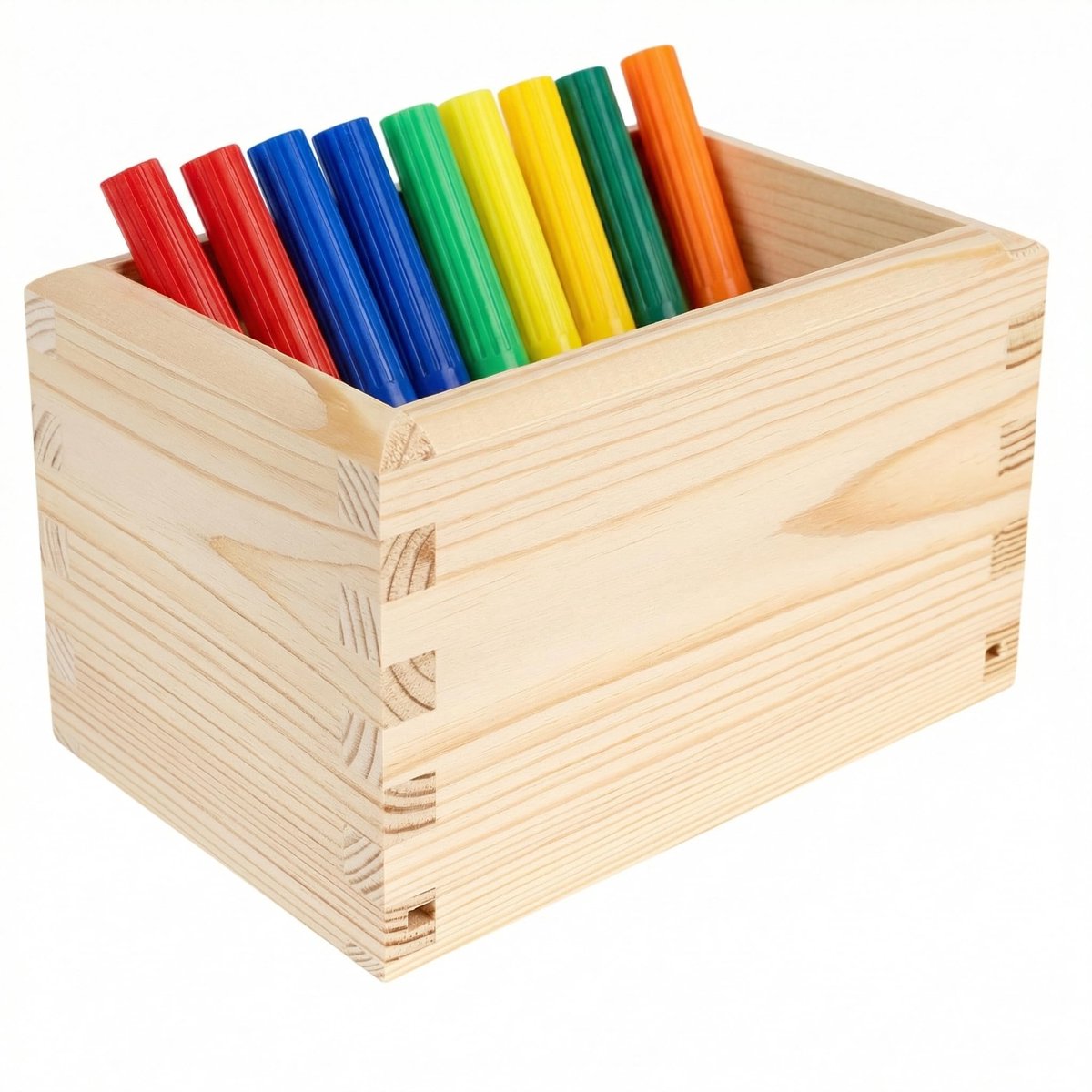 Creative Deco opbergdoos houten kist zonder deksel 15x10x9 cm, Houten kist van natuurlijk grenenhout, Lade-organizer voor kleine spullen zoals make-up, sieraden, pennen