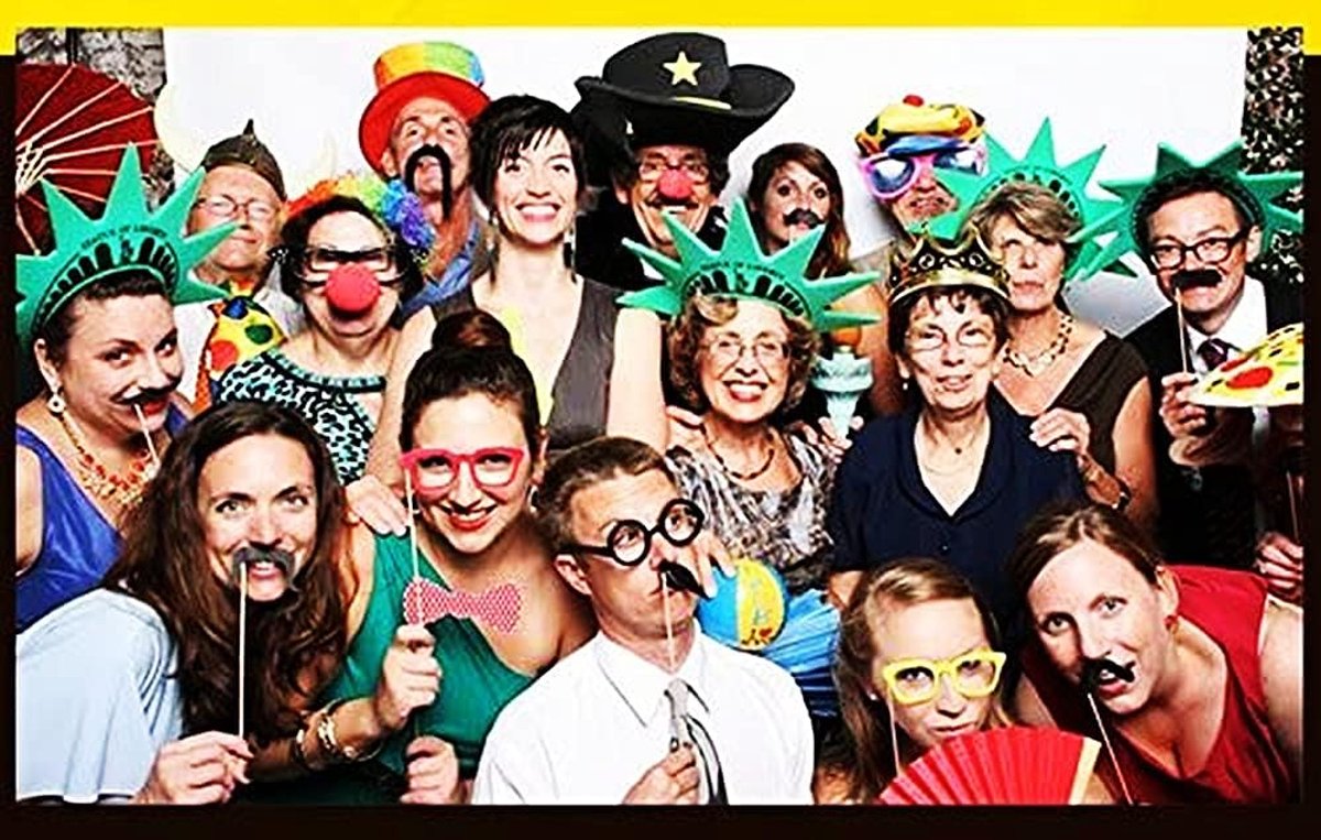 rekwisieten grappige foto bronzen foto rekwisieten 40e verjaardag fotobooth rekwisieten rekwisieten, 35-delige DIY kit geschikt voor zijn of haar 40e verjaardagsfeest fotobooth drive