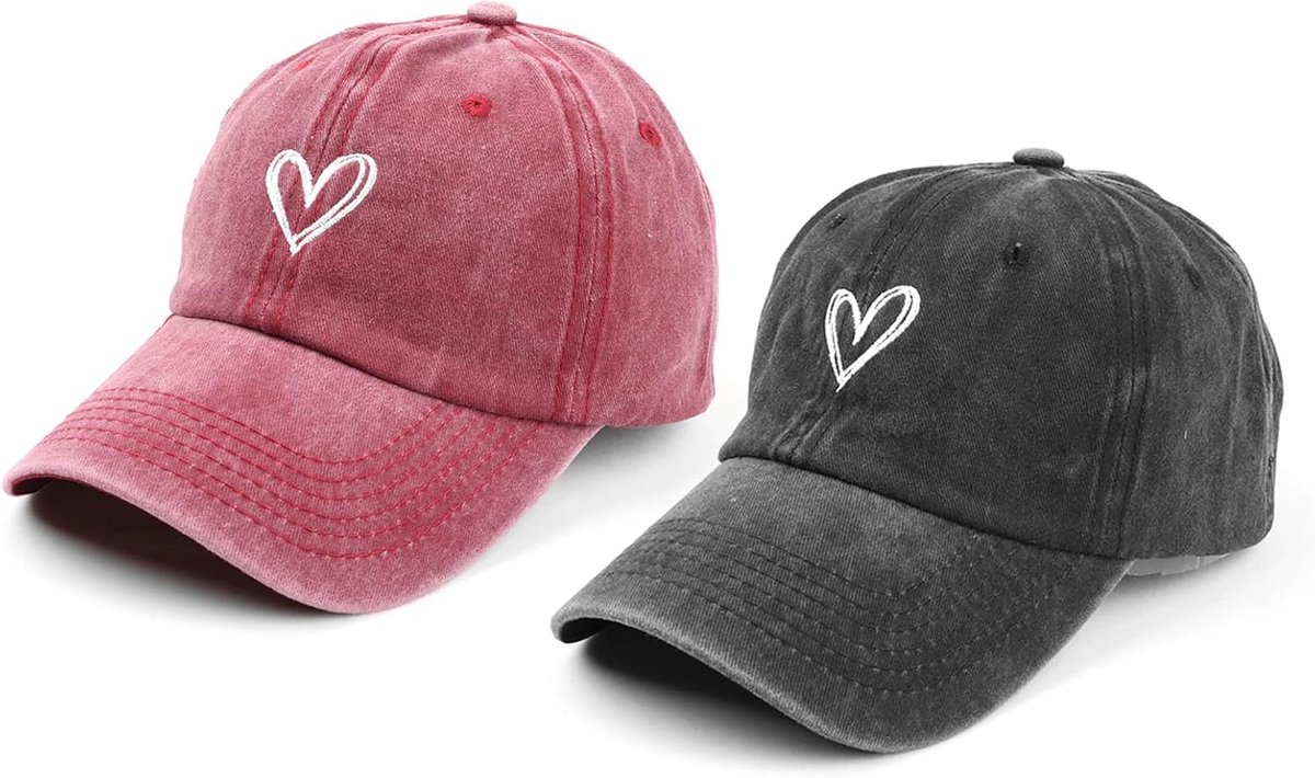 Honkbalpet voor heren en dames, honkbalpet voor dames met vizier, verstelbaar, zomerbaseballpet