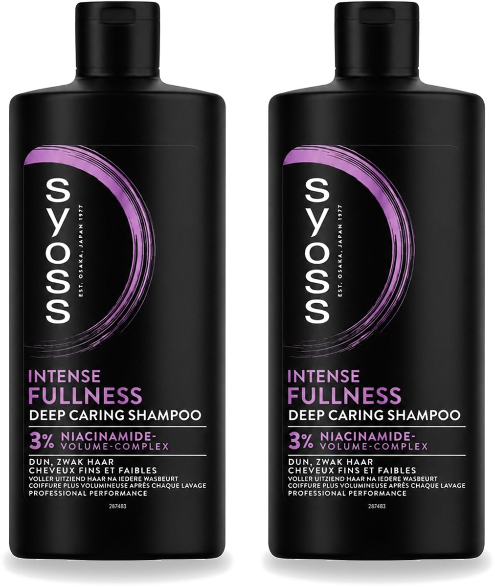 2 x Syoss – Shampoo – Intense Fullness – 440 ml - Voordeelverpakking - 2 stuks