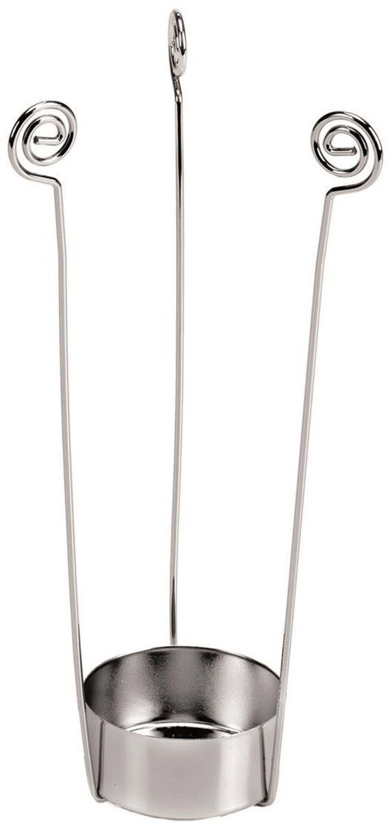 Theelichthouder 3-armig zilver 15 cm - 2 stuks (ZK-712)