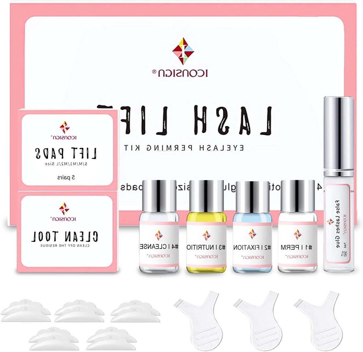 Wimperlift Set - Krul Wimper Kit - Zelf Wimpers Krullen - Salon Resultaat Thuis - 3 Maanden Effect - Transparant