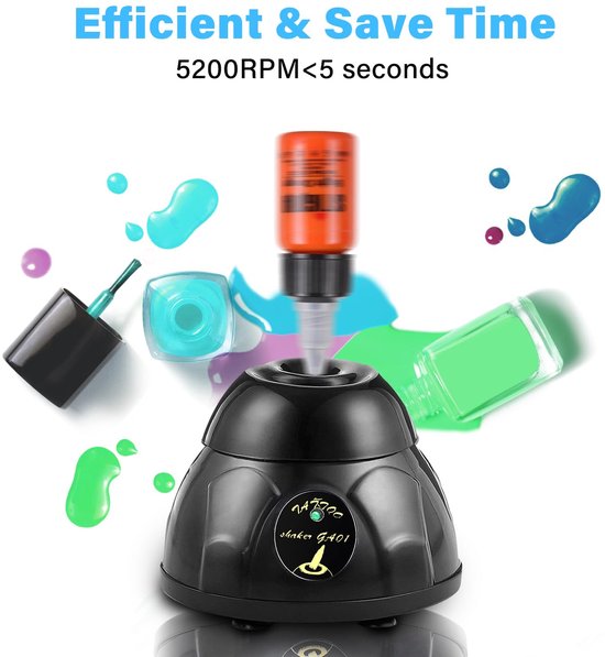 Mini Vortex Mixer - Krachtige Shaker - Vloeistoffen Mengen - 5200 RPM Snelheid - Tot 50 ml - Grijs — afbeelding 3