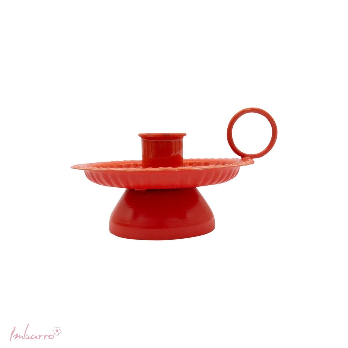Imbarro Home & Fashion - Kandelaar Imre Orange - Oranje - L:12 W:10 H:6.50 cm