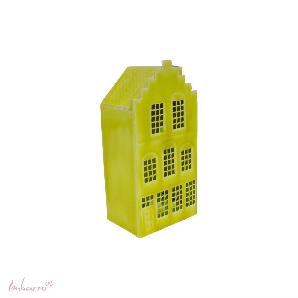 Imbarro Home & Fashion - Kandelaar Canal House Lux Lime - Groen - L:8.50 W:6.50 H:17.50 cm