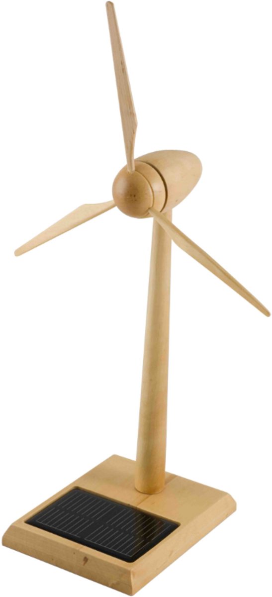 Solar Windmolen | Hout | 60cm | Bouwpakket