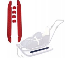Adbor Piccolino Rode Antislip Voetsteunen voor Sleetje