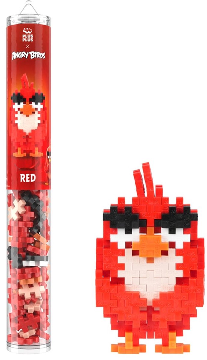 Plus-Plus Angry Birds Red 110 delige bouwset - 4428 - Bouwspeelgoed - Constructiespeelgoed - Set met bouwstenen - Vanaf 5 jaar