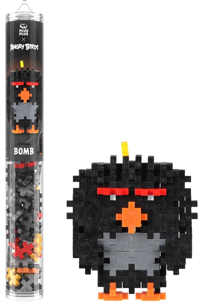 Plus-Plus Angry Birds Bomb 110 delige bouwset - 4430 - Bouwspeelgoed - Constructiespeelgoed - Set met bouwstenen - Vanaf 5 jaar