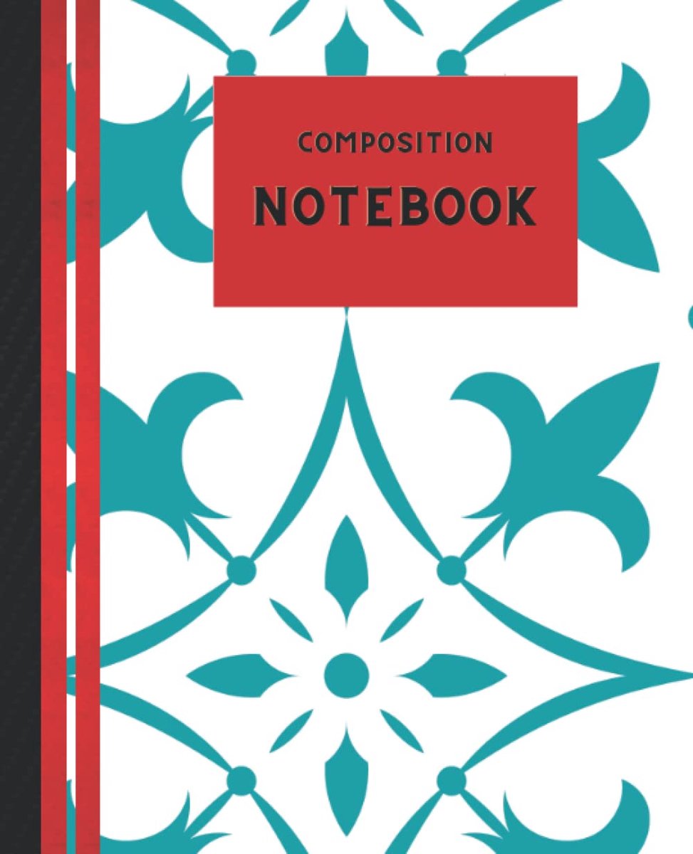 Vector Oriental Pattern Composition Notebook: Wide Ruled Paper Notebook Journal. Wide Lined for Teens, Kids, Boys - ShopVlot
