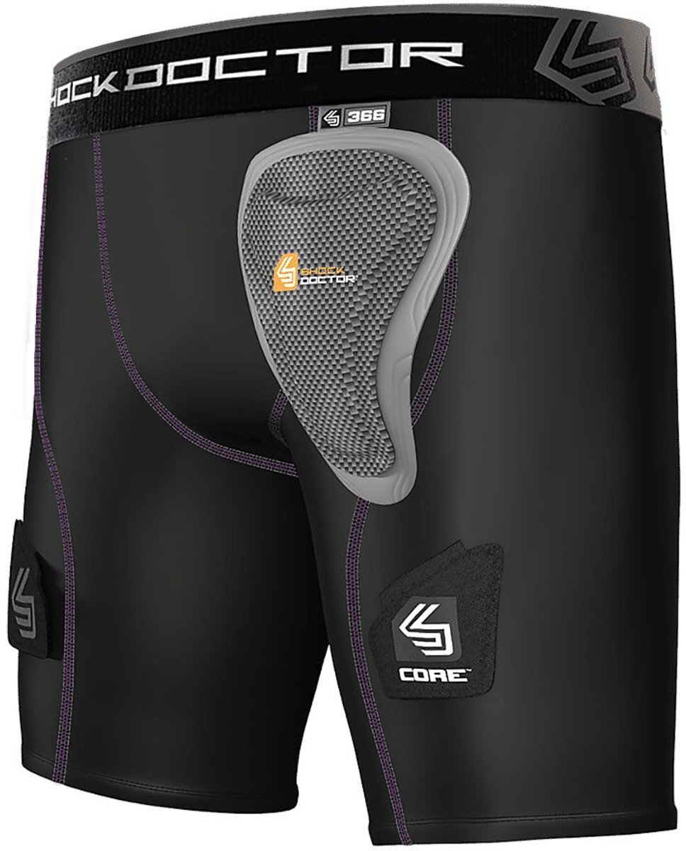 Dames Core Compressie Hockey Short Met Bekkenbeschermer