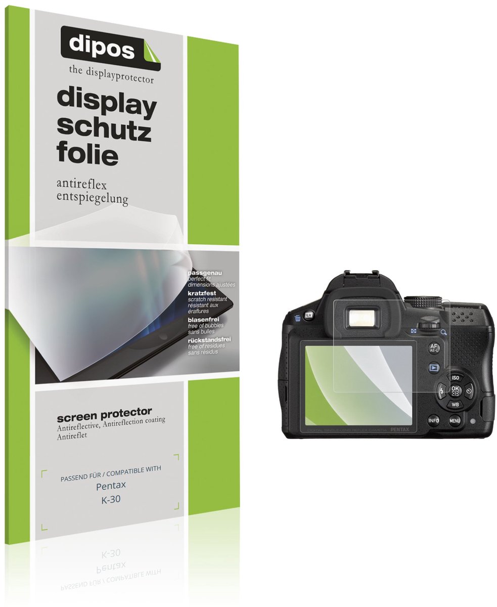 dipos – 4x Matte Beschermfolie geschikt voor Pentax K-30 | Krasbestendige & antireflecterende Screenprotector Ultra-Thin