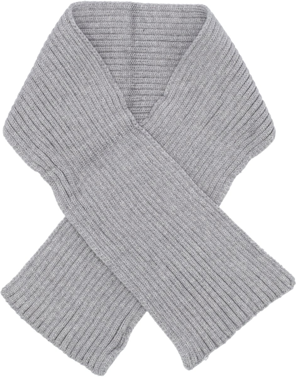Puck Knit Sjaal - Light Grey Melange