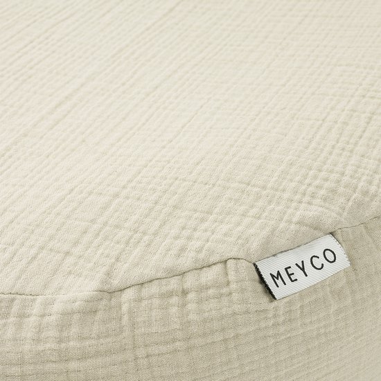 Meyco Baby Uni relaxhoes voor voedingskussen - pre-washed hydrofiel - soft sand van Meyco — afbeelding 5