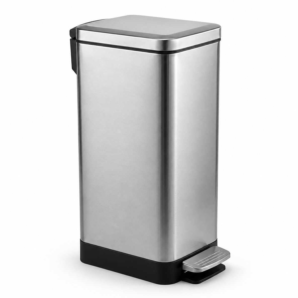 Prullenbak - 15 l - zilver