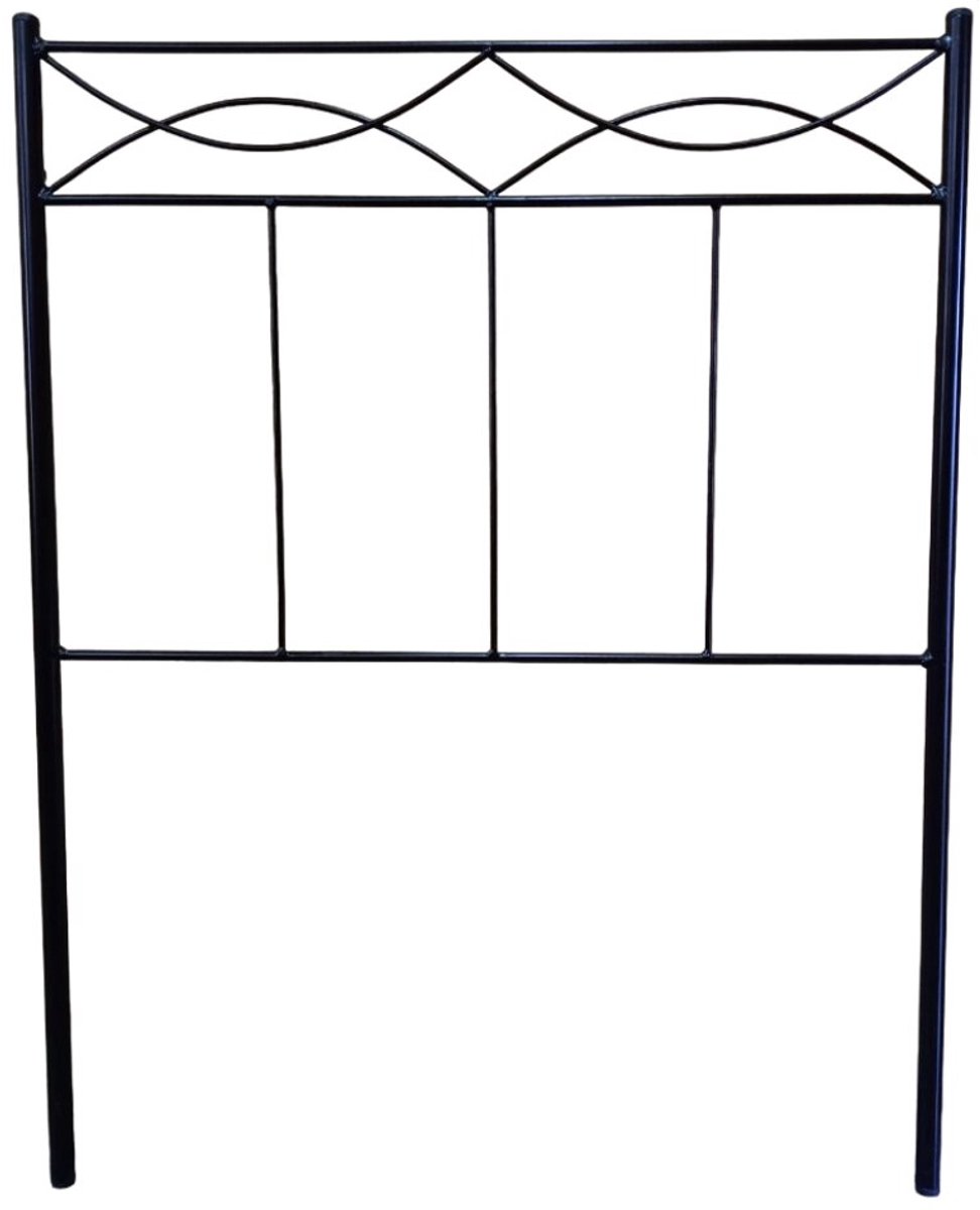 Smeedijzeren hoofdbord Marqués zwart 135
