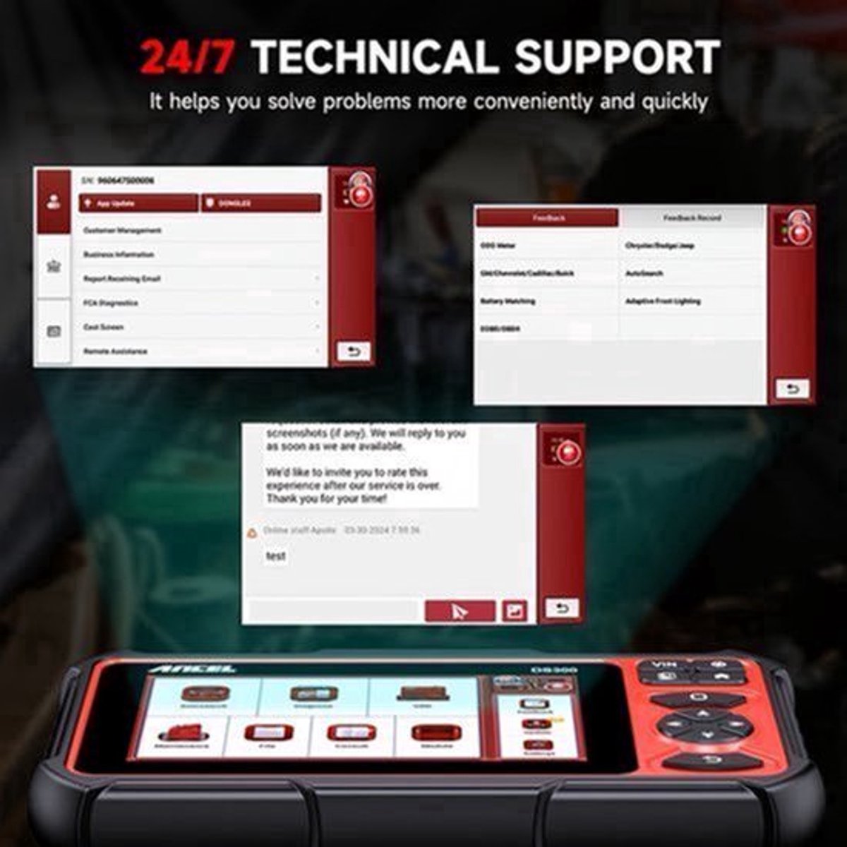 OBD2 Scanner – Auto Diagnosescanner – Foutcode Lezer – Auto Scanner – Diagnoseapparaat – Vier Systemen Diagnose – Olie Reset Functie – Handheld Compact