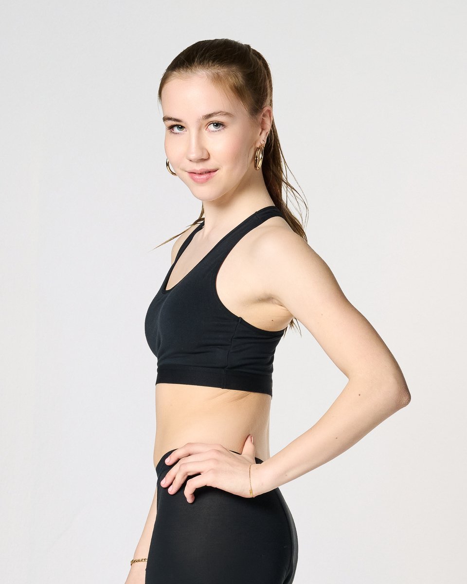 moodies period undies Moodies menstruatie ondergoed - Bamboe Comfy Top - maat 164/170 (S) Zwart