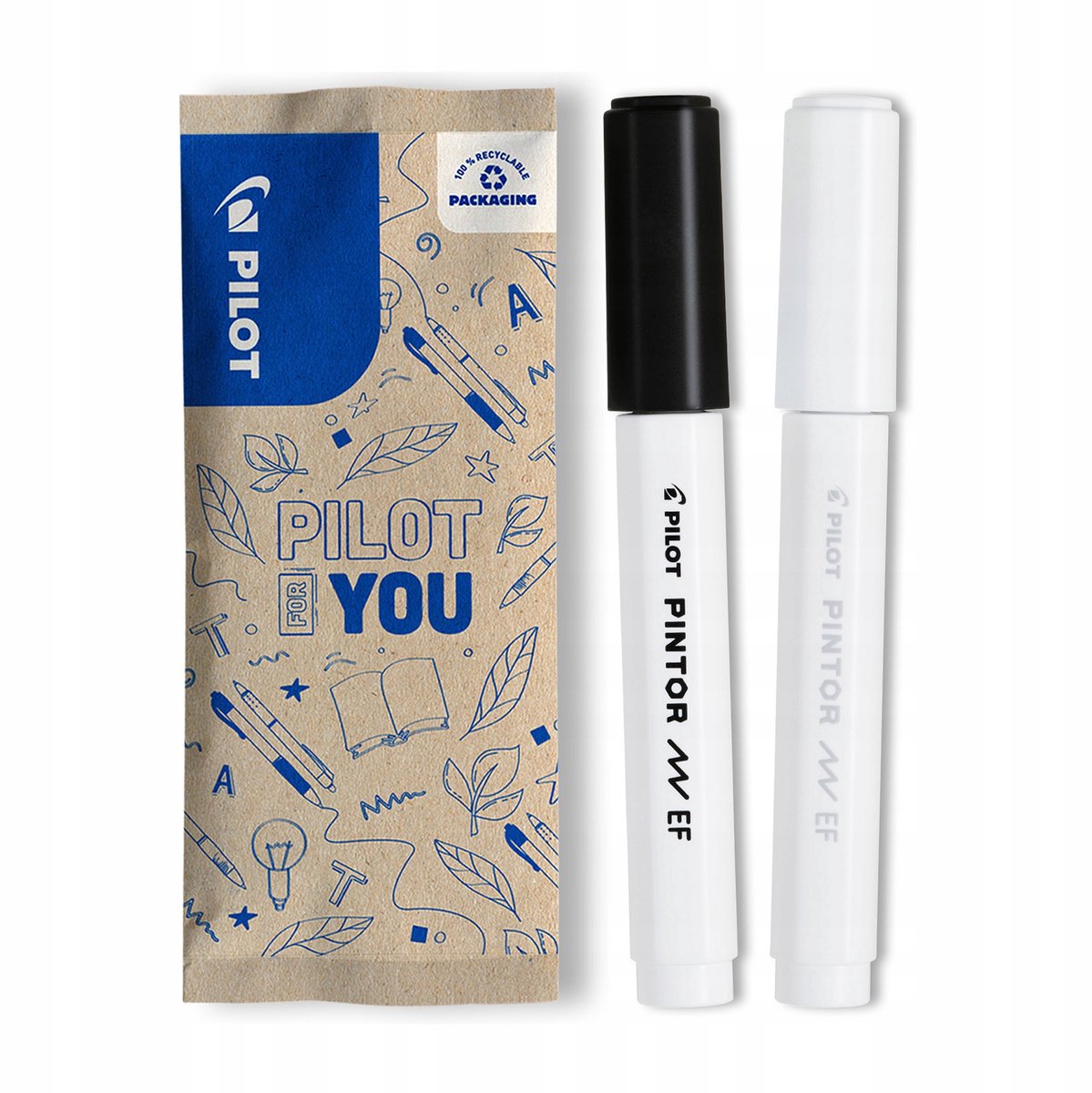 Pilot Pintor EF Verfmarker Set Wit & Zwart