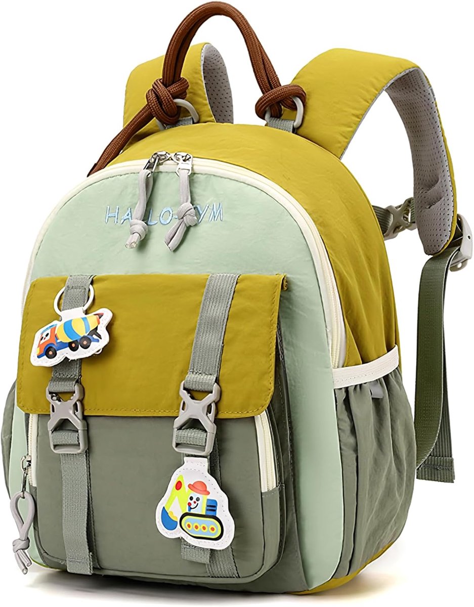KZQ Rugzak - Schooltas - Kinderrugzak - Met reflecterende borstband - Geschikt voor kinderen van 2-5 jaar - 26 x 12 x 31cm - Groente（Hanger niet inbegrepen）