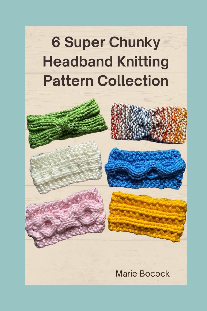 6 Super Chunky Headband Knitting Pattern Collection - ShopVlot