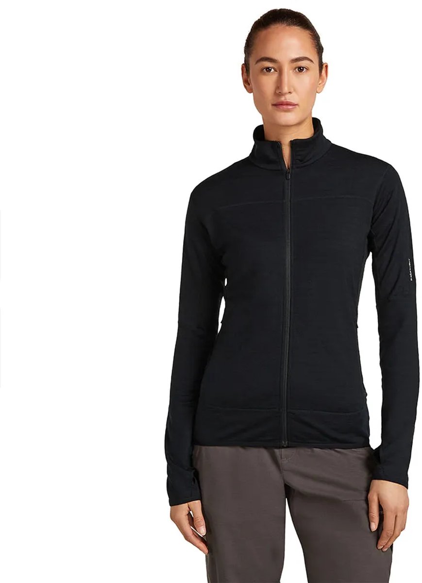 Icebreaker 300 Real Descender Fleece Met Volledige Rits L Vrouw