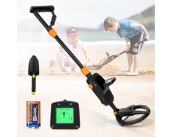 Kinder metaaldetector - Schatzoeker gadget - Metaal zoeken - Waterproof zoekspoel - 18 cm spoel - Oranje