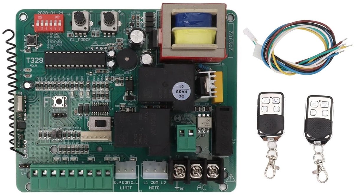 Controlepaneel voor schuifpoortmotor met LED-indicatie en afstandsbediening - Elektronische deurmotor besturingssysteem met hoogwaardige functionaliteit en gebruiksgemak
