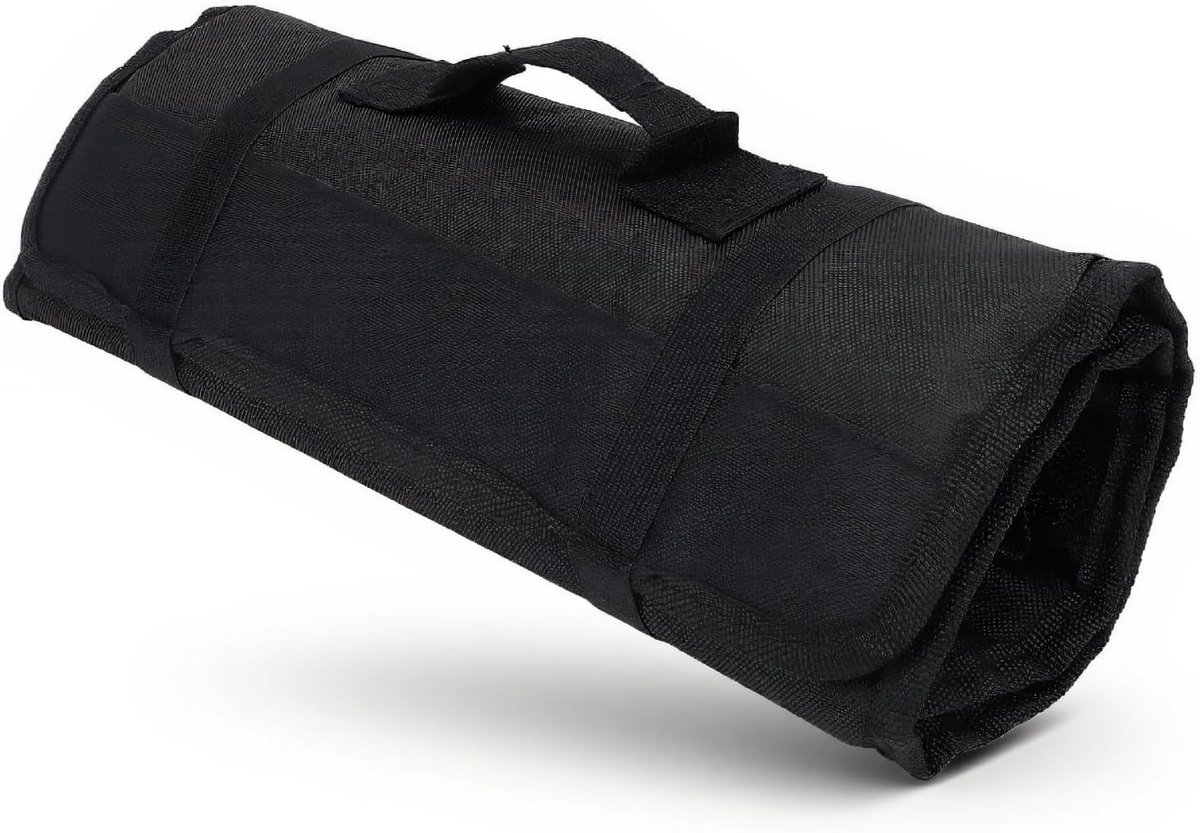 Chef's mes tas van canvas met 20 vakken en stoftest voor kamperen en outdoor gebruik