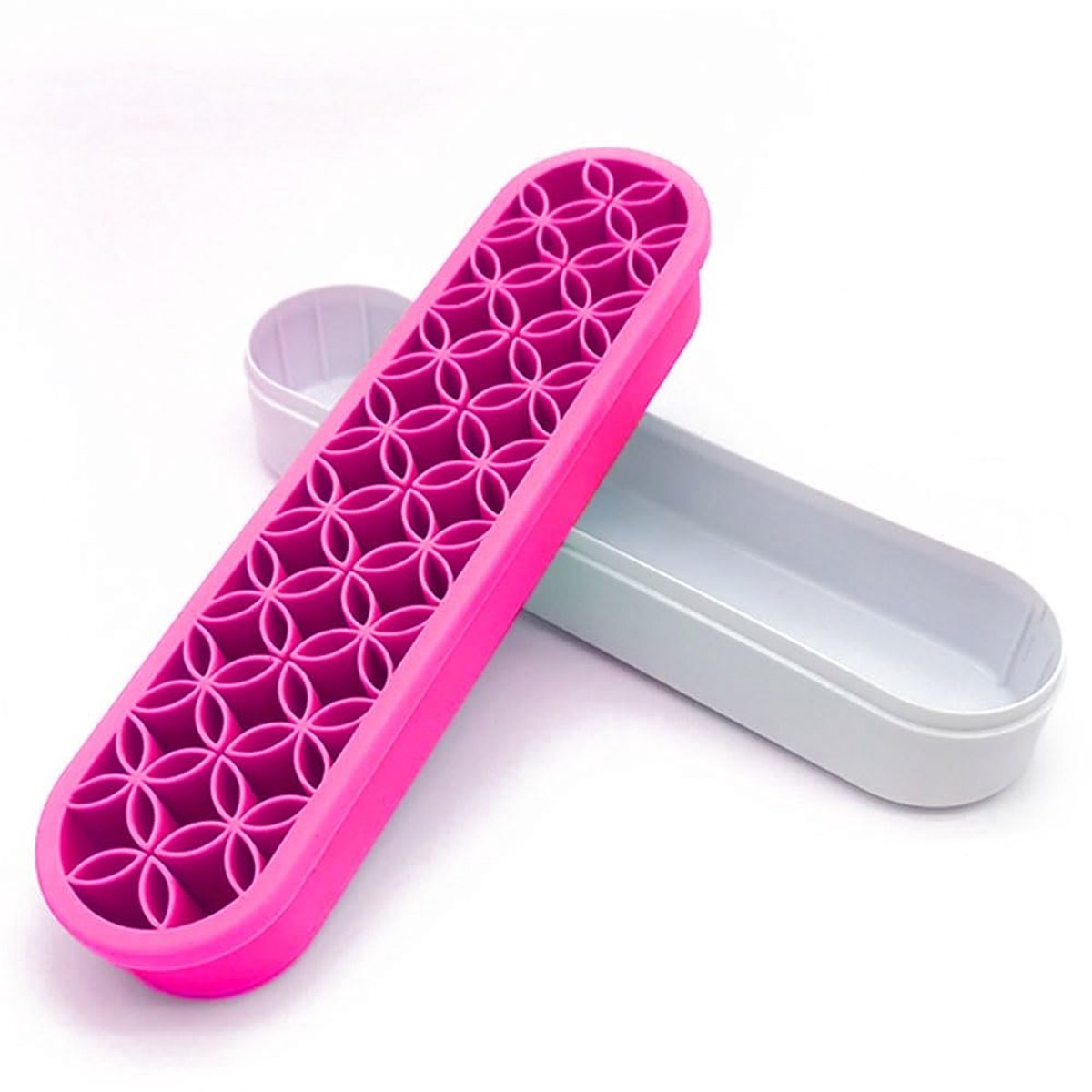Make-up borstelhouder desktop siliconen borstel organizer naaigereedschap opslag standaard voor schaar schilderen pen - ShopVlot