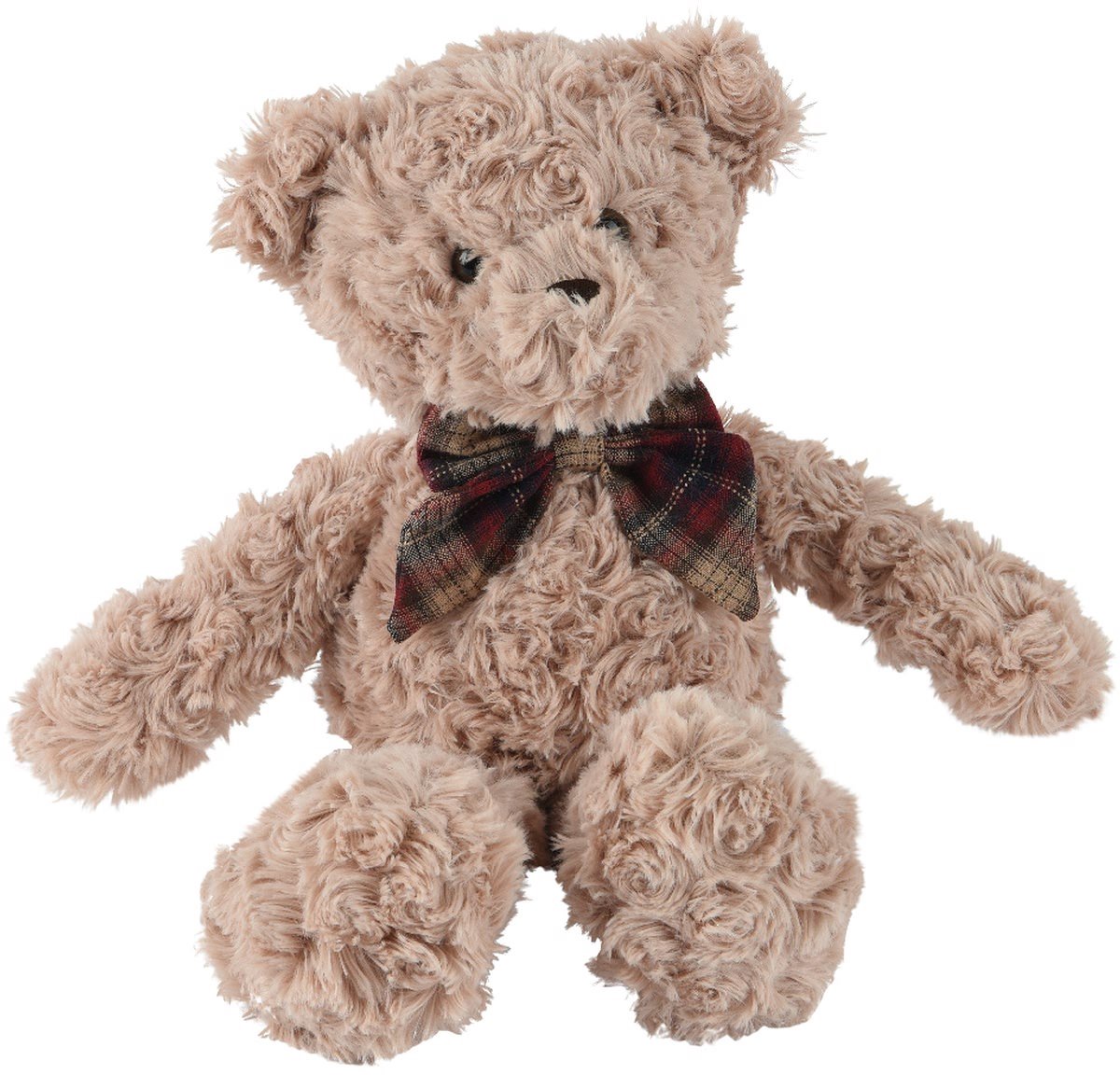Kaemingk teddybeer geruite strik 30 x 15 x 25 cm
