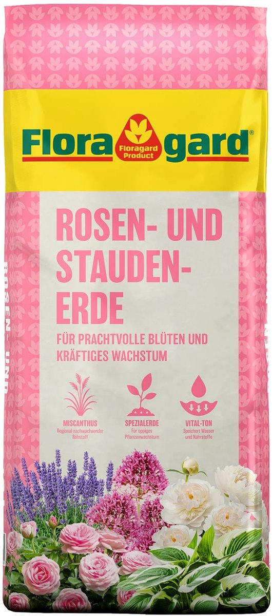 Floragard rozen- en vasteplantenaarde 40 liter