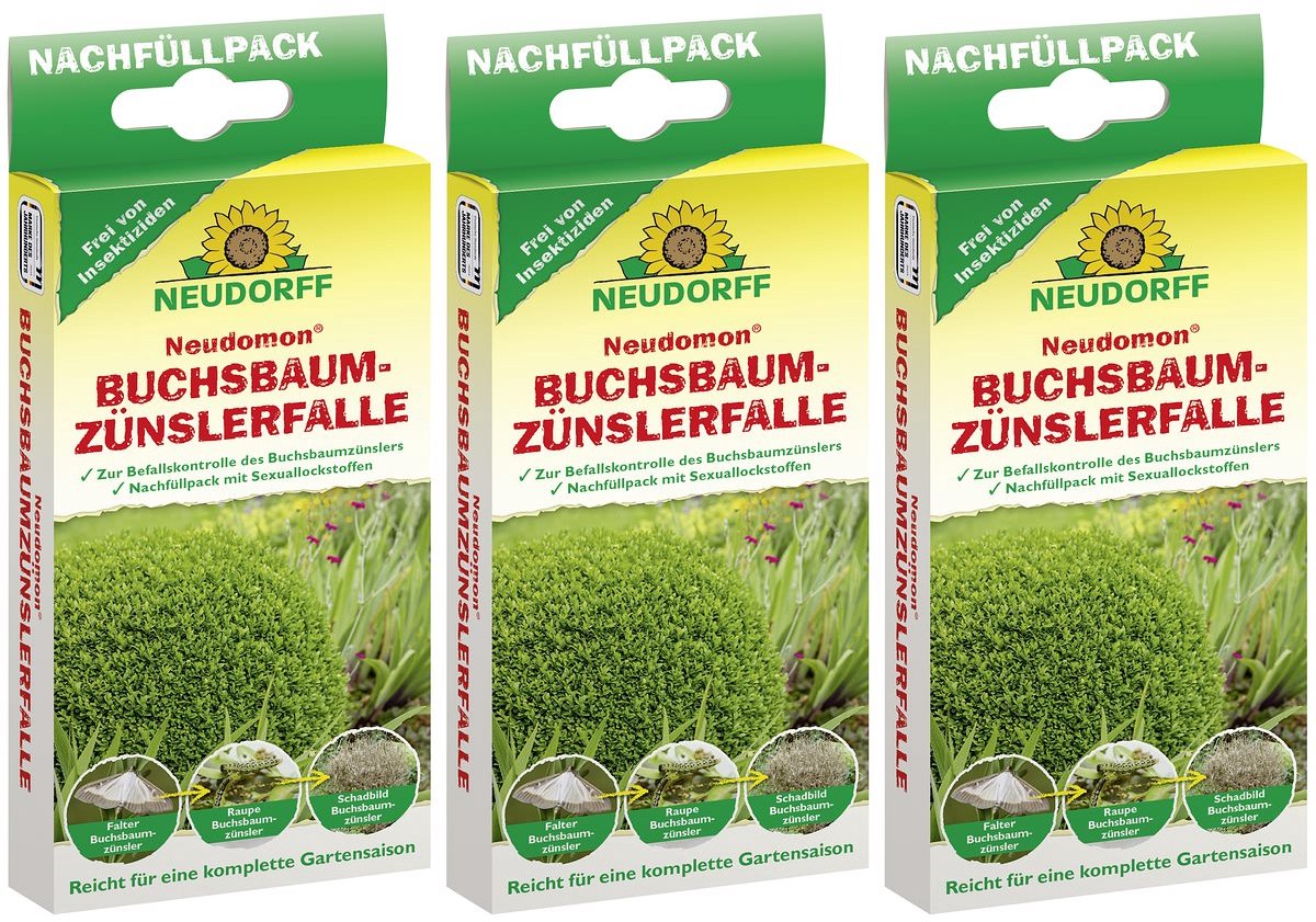 3x Neudorff Neudomon Buxusmotval Navulverpak 2 Stuks