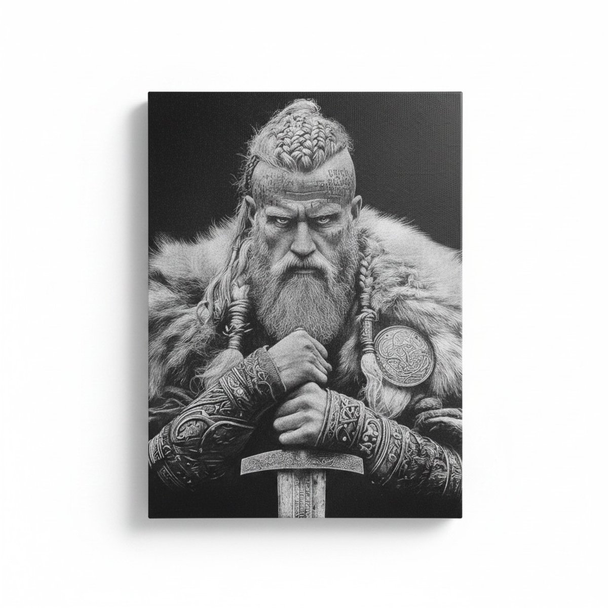 Canvas schilderij - Viking - 40x30 cm