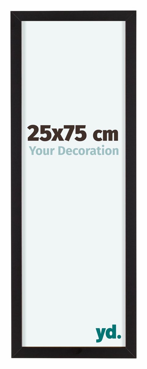 yd. Your Decoration - Fotolijst 25x75 cm - Aluminium - Zwart - Virginia