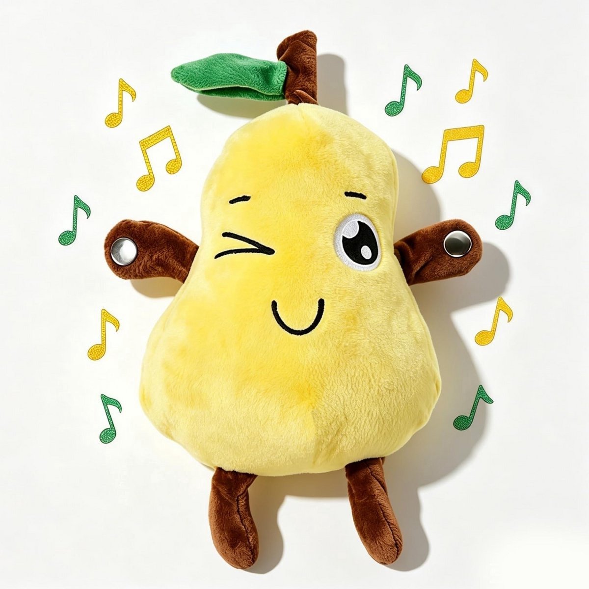 Baby Muzikaal Sensorisch Speelgoed - Interactief Muzikaal Pluchen Speelgoed met Geluiden - Sensorisch Activiteiten Leren Educatief Kinderspeelgoed - Leuk Cadeau voor Kerst en Verjaardag - Geschikt voor Multiplayer Interactie (Gele Banaan) 2 Spelmodi