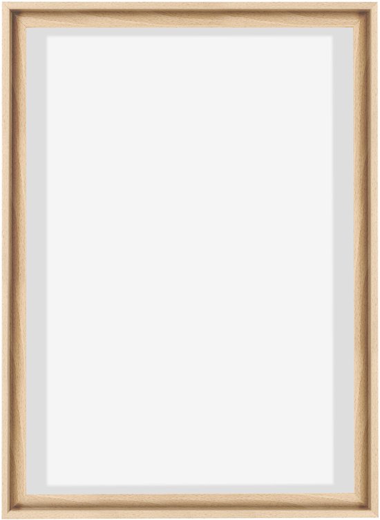 Houten baklijst met een licht beukenhouten kleur.