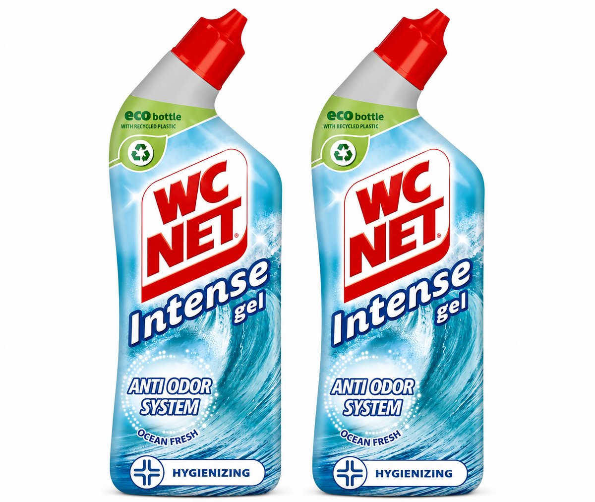 WC Net - Toiletreiniger - Gel - Ocean Fresh - Verwijderd Geuren - 750 ml - Voordeelverpakking - 2 stuks