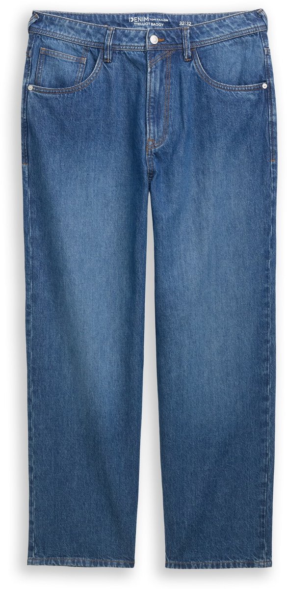 Tom Tailor Denim - TTELLIOT baggy jeans - Maat 30/34 - Blue Denim
