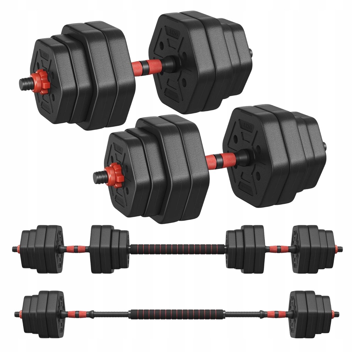 Verstelbare Halster & Stang Set 2-in-1 voor Thuis Fitness (30 kg)