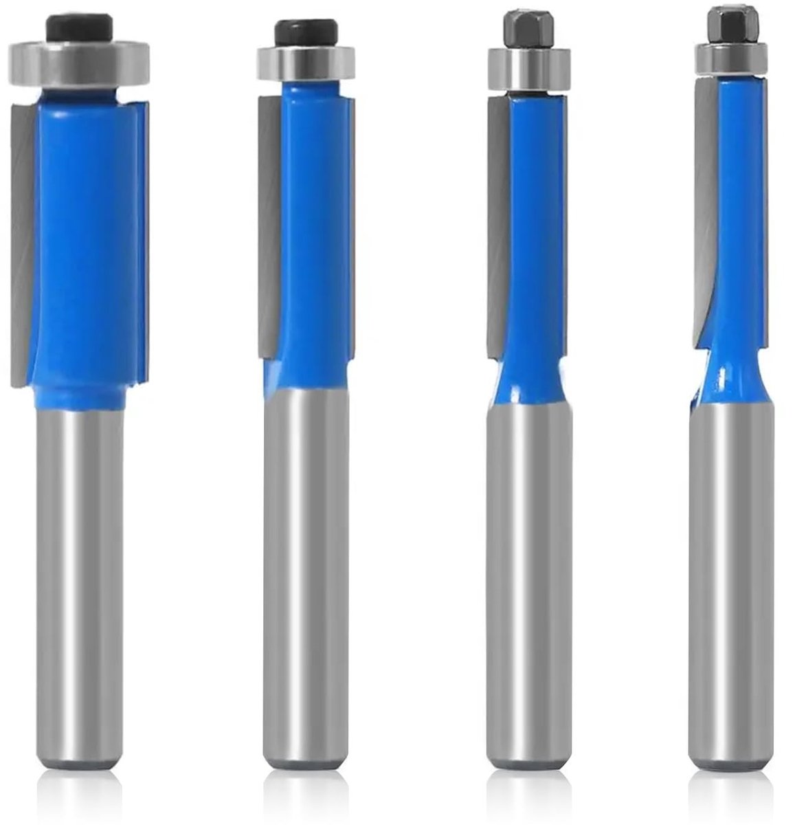 Kantenfrees Set - 8 mm Schacht - Freesset voor Houtbewerking - Hittebestendige Coating - Voor Hout en Composietmaterialen