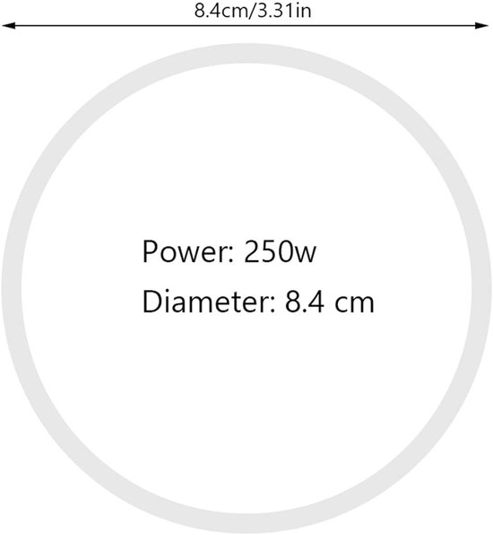 Vervangende Rubberafdichtringen voor Blender en Juicer, 80mm OD, Voedselveilig, 3/6 Stuks, 3.3mm Dikte, Wit O-Ring, Duurzaam en Flexibel — afbeelding 5